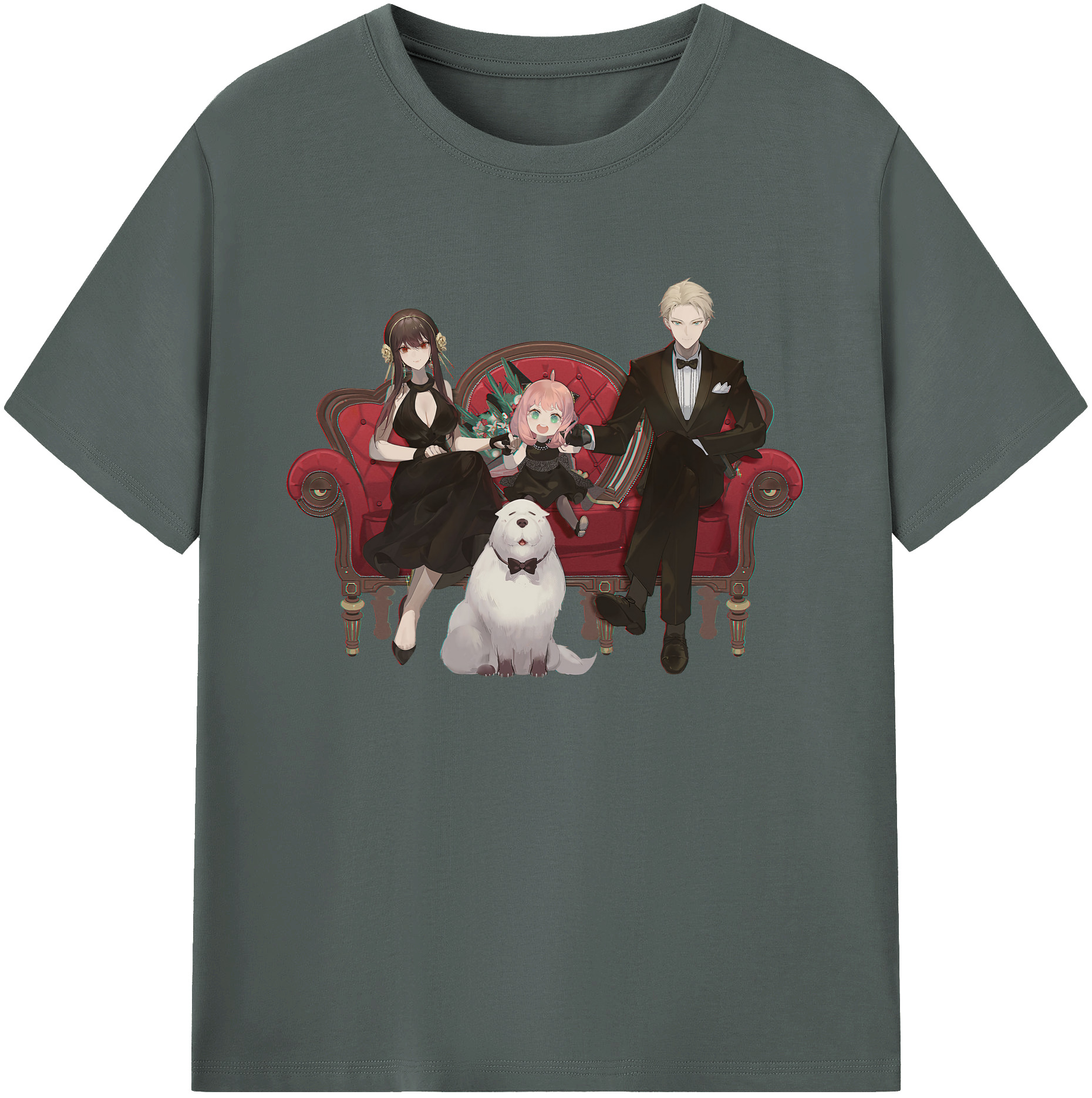（画像用） SPY×FAMILY间谍家家酒 綿100％ メンズ半袖Tシャツ｜肌触りやわらか＆通気性